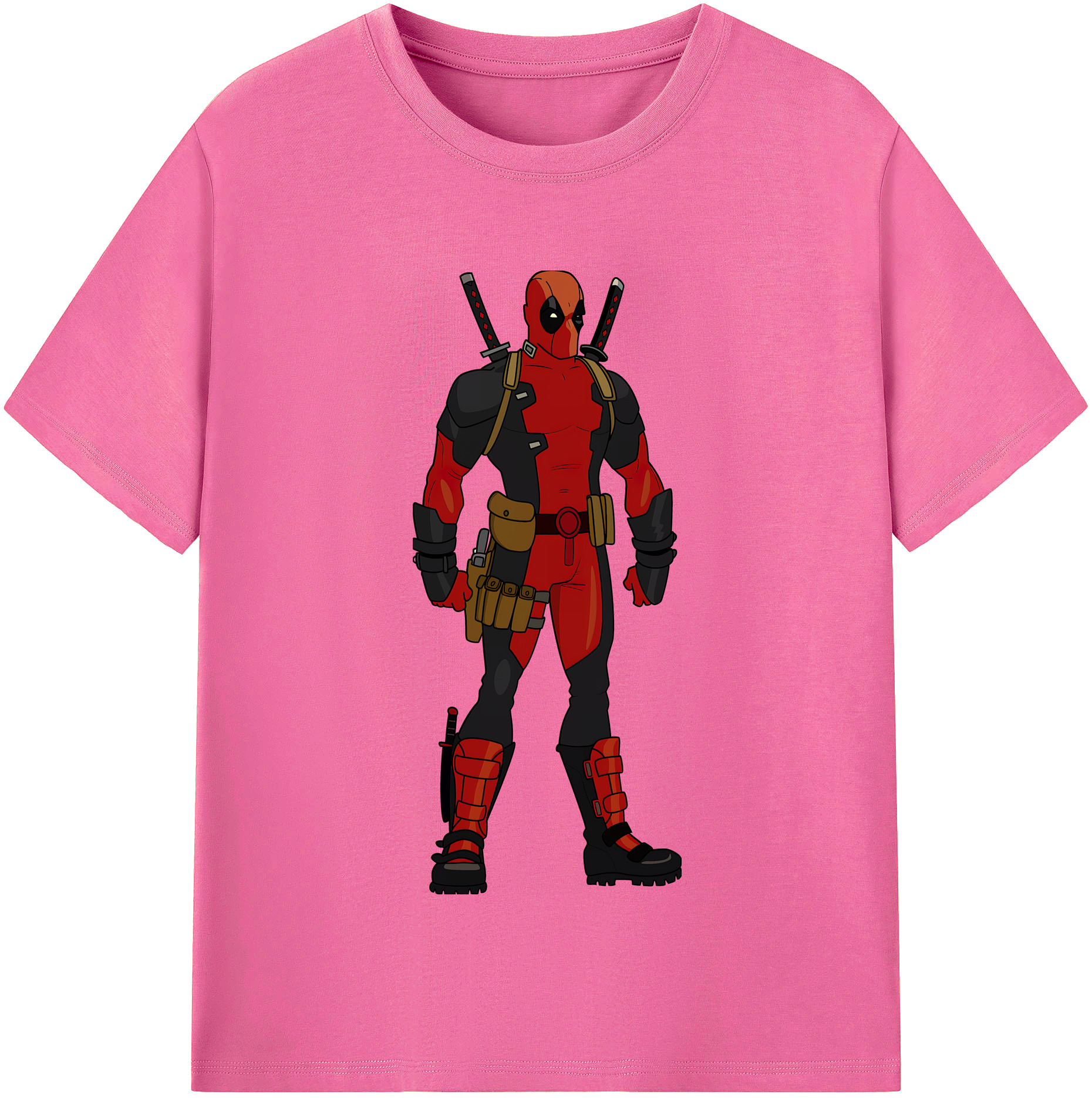 （画像用） Deadpool デッドプール レディースカジュアルプリントTシャツ（綿100％）